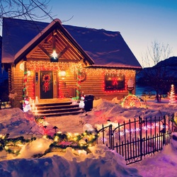 Jigsaw puzzle: Christmas at the hut