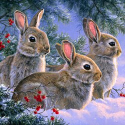 Jigsaw puzzle: Hare in the forest
