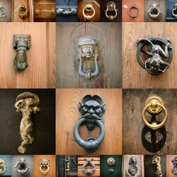 Jigsaw puzzle: Door handles of ancient Rome