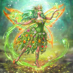 Jigsaw puzzle: Fairy of the flower meadow