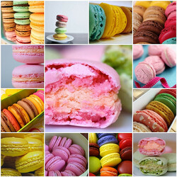 Jigsaw puzzle: Collage about macaroons