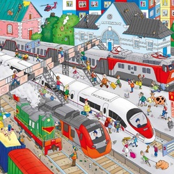 Jigsaw puzzle: Railway station