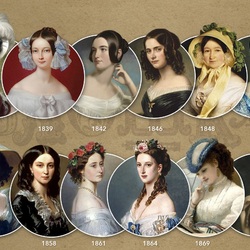 Jigsaw puzzle: Hairstyles in painting 19th century