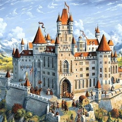Jigsaw puzzle: Castle on the mountain