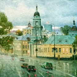 Jigsaw puzzle: Moscow evening