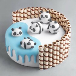 Jigsaw puzzle: Panda Cake