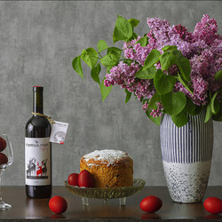 Jigsaw puzzle: Still life with lilacs