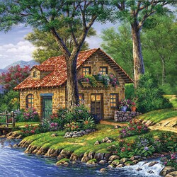Jigsaw puzzle: A corner of tranquility