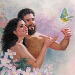 Jigsaw puzzle: Adam and Eve