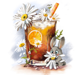 Jigsaw puzzle: Cocktail with chamomile