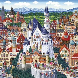 Jigsaw puzzle: Fairytale city