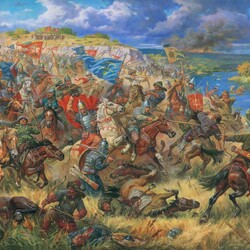 Jigsaw puzzle: Prince Danila of Ostrog at the Battle of Blue Waters