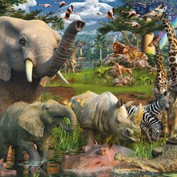 Jigsaw puzzles on topic «Elephants»