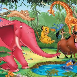 Jigsaw puzzle: Timon and Pumbaa