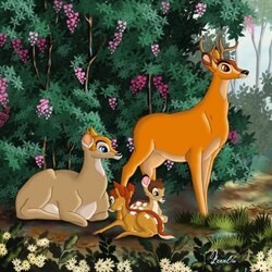 Jigsaw puzzle: Bambi family