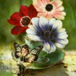Jigsaw puzzle: Flower elves