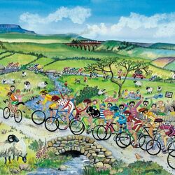 Jigsaw puzzle: Bicycle race