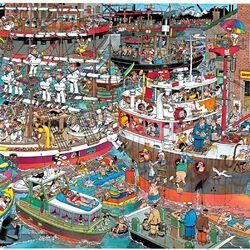 Jigsaw puzzle: Crazy at the seaport