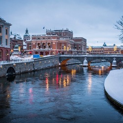 Jigsaw puzzle: Winter in Stockholm