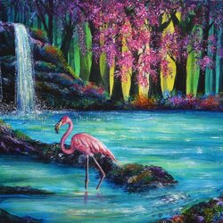 Jigsaw puzzle: Flamingo