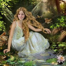 Jigsaw puzzle: Golden-haired fairy