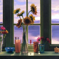 Jigsaw puzzle: Still life by the window