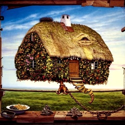 Jigsaw puzzle: Hut on a string
