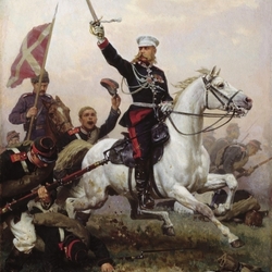 Jigsaw puzzle: General N. D. Skobelev on horseback