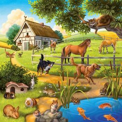 Jigsaw puzzle: Farm animals