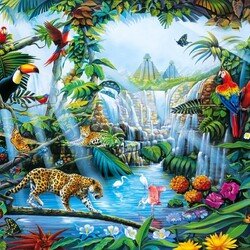 Jigsaw puzzle: In the jungle of the Amazon
