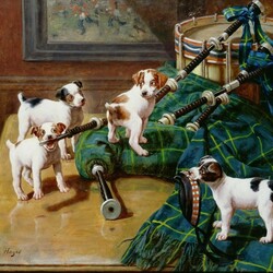 Jigsaw puzzle: Little pipers