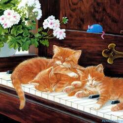 Jigsaw puzzle: Little pianists