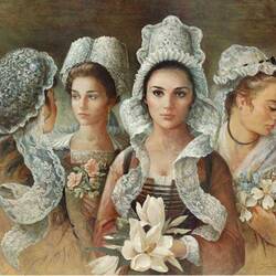 Jigsaw puzzle: Fashion of the past centuries