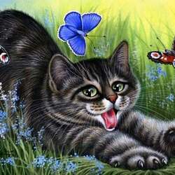 Jigsaw puzzle: Butterfly hunter