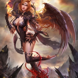 Jigsaw puzzle: Demoness