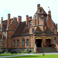 Jigsaw puzzle: Jaunmoka Palace. Latvia