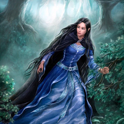 Jigsaw puzzle: Luthien runs away from house