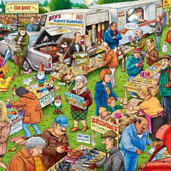 Jigsaw puzzle: Street trade