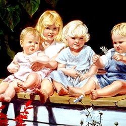 Jigsaw puzzle: Blond angels