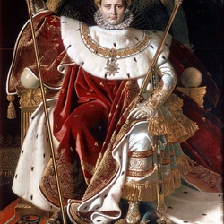 Jigsaw puzzle: Napoleon as Jupiter on the throne