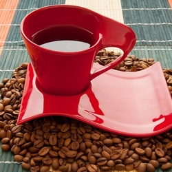 Jigsaw puzzle: Coffee in a red cup