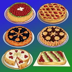Jigsaw puzzle: Filled pies