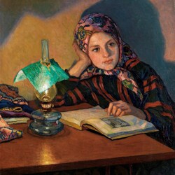 Jigsaw puzzle: Girl reading