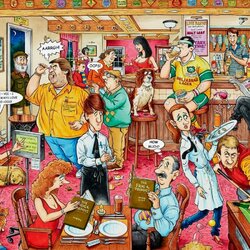 Jigsaw puzzle: Cafe bar