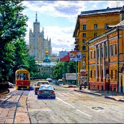 Jigsaw puzzle: On the Boulevard Ring