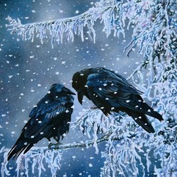 Jigsaw puzzle: Crows