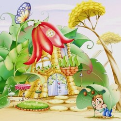 Jigsaw puzzle: Flower house