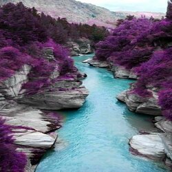 Jigsaw puzzle: Turquoise river