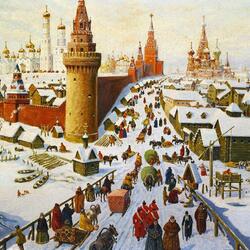 Jigsaw puzzle: In the morning by the Kremlin