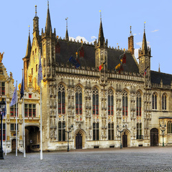 Jigsaw puzzle: City Hall in Bruges